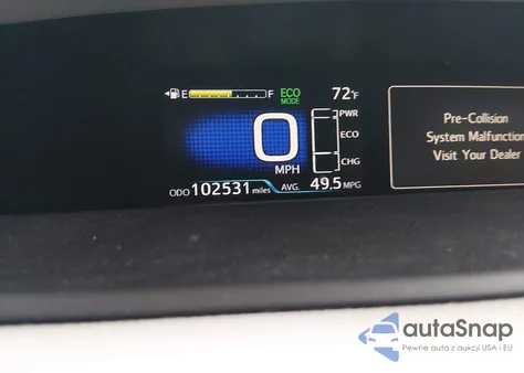 2017 Toyota Prius One z USA, uszkodzony, nr VIN JTDKBRFU0H3571550